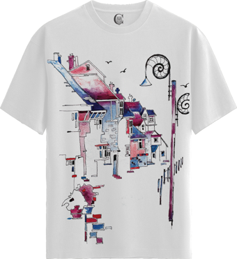 Neon Alley - %100 Pamuklu Erkek Beyaz Tişört - Premium Quality