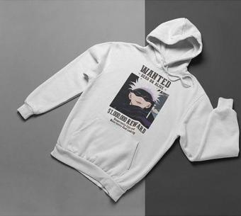 Dead Or Alive Wanted Baskılı Unisex Oversize Anime Hoodie
