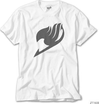 Lunas Glow Fairy Tail Logo Beyaz Tişört