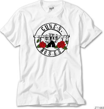 Lunas Glow Guns N Roses Light 1 Beyaz Tişört