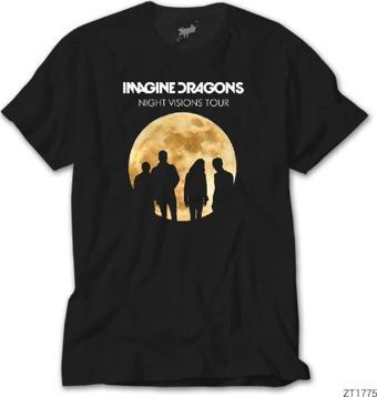 Lunas Glow Imagine Dragons Night Vision Siyah Tişört