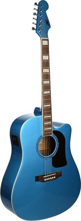 DMX Guitars DAG100CE BL Elektro Akustik Gitar (Blue)