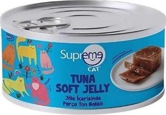 Supreme Cat Jöle İçerisinde Ton Balıklı Yetişkin Konserve Kedi Maması 85 Gr