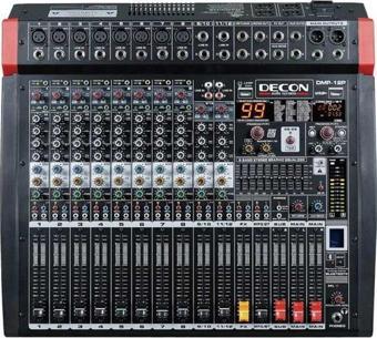 Decon Dmp-12P Usb Bluetooth 8 Kanal Mono 2 Kanal Stereo Anfi 2x650 Watt 12 Kanal Power Mixer Amfi Stüdyo Tipi