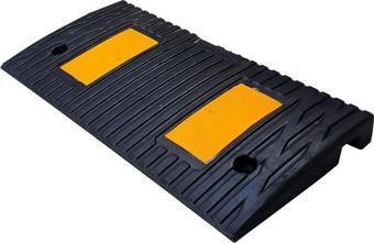 Kauçuk Rampa, Otopark Rampası, Kaldırım Rampası 50x25x4 cm - 2 Bantlı