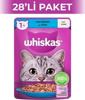 Whiskas Pouch Jöle Ton Balıklı Yetişkin Kedi Yaş Maması 85 gr 28 Adet