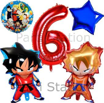 Parti Station Anime Dragon Ball 1 Yaş Balon Set Son Goku Ve Vegeta Balon  Dragon Ball Konsept Doğum Günü Balon