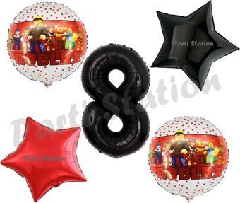 Parti Station Roblox Oyun 8 Yaş Balon Set Roblox Balon Gamer Oyun Konsept Doğum Günü Parti Set