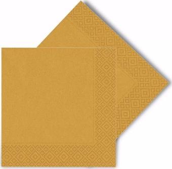 Parti Station Renkli Kağıt Peçete 20'Li Gold Altın Renk 33X33