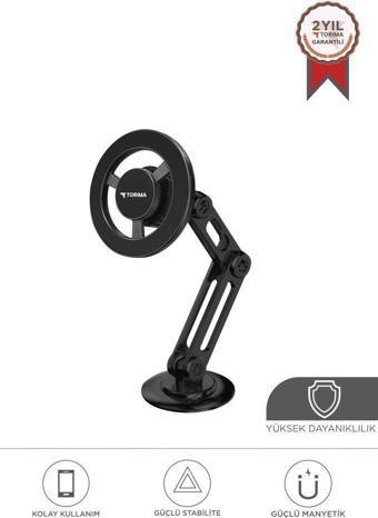 Torima  JX-052 Siyah Çok Amaçlı Manyetik Car Holder Araç İçi Telefon Tutucu