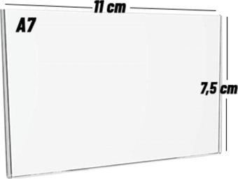 Promomax A7 U Tipi Dikey Pleklsi Föylük (10 Adet) - Broşürlük - Etiketlik