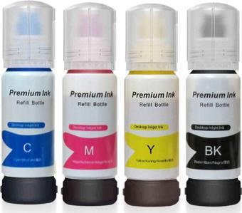 Sizinsepetiniz Epson Ecotank L3160 103 Uyumlu Muadil Mürekkep Seti 4 Renk X 70Ml