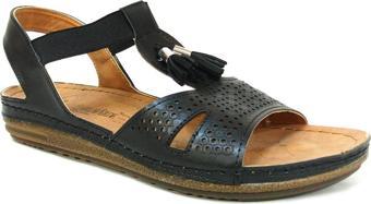 Carlaverde Siyah Anatomik Comfort Sandalet
