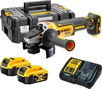 DEWALT DCG405P2 18V 5.0AH LI-ON ÇİFT AKÜLÜ KÖMÜRSÜZ AVUÇ TAŞLAMA