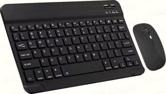 ScHitec Kablosuz Klavye ve Mouse Set Type-C Şarjlı Bluetooth 2.4G Bağlantlılı Siyah