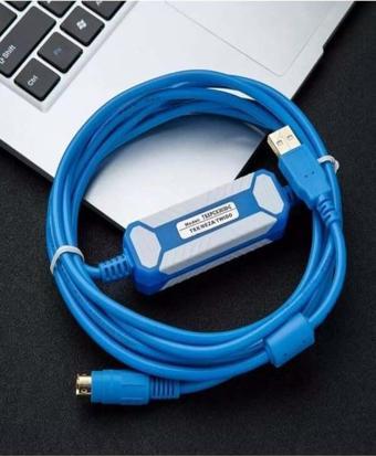Amsamotion A FX1N 2N 1S 3U sc09 Mitsubishi Uyumlu PLC Programlama Kablosu Twido TSX Neza