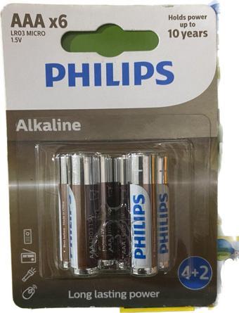 Phılıps AAA alkaline ince pil