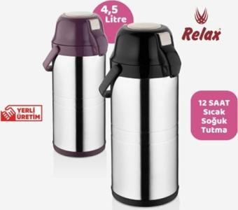 4,5 Litre Çelik Termos Siyah Kapak