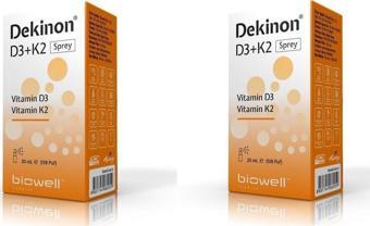 Biowell Dekinon Sprey D3 K2 20 Ml 2 Adet