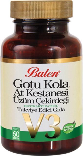 Balen Gotu Kola&At Kestanesi&Üzüm Çekirdeği Ekstraktı Kapsül