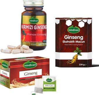 Doğal Tercih Ginseng Serisi Set, Kapsül Çay Macun 3 Lü Ginseng Set