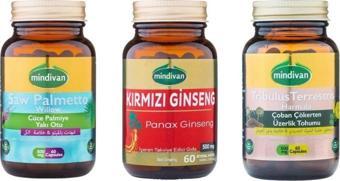 Doğal Tercih Kırmızı Ginseng + Tribulus + Saw Palmetto Kapsül 3'Lü Set