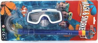 Bermuda Phthalate Free Maske Şnorkel Set MAVİ