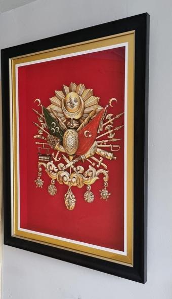 Marina Hediyelik Osmanlı Turası Temalı - Üç Boyutlu Rölyef Tablo  80X62 Cm