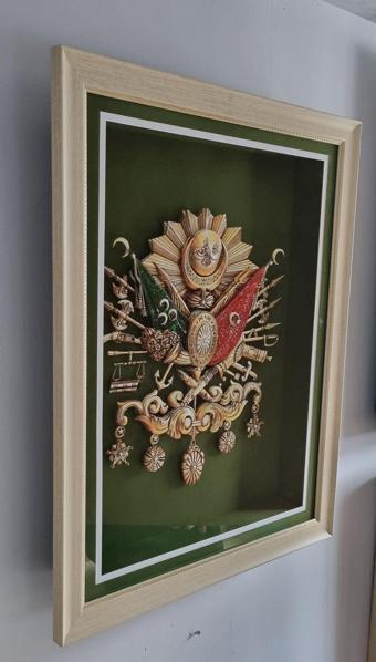 Marina Hediyelik Osmanlı Turası Temalı - Üç Boyutlu Rölyef Tablo  80X62 Cm