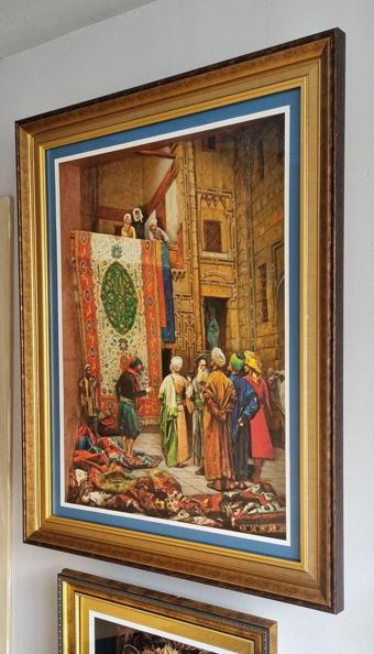 Marina Hediyelik Rölyef Tablo - Halı Satıcısı 80X62 Cm