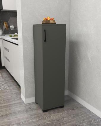 Irmak Mobilya Çok Amaçlı Tek Kapaklı Mini Dolap Erzak Dolabı Banyo Dolabı