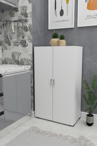 Irmak Mobilya Çok Amaçlı Dolap Mutfak - Banyo - Hol - Ofis - Koridor - Kiler 2 Kapaklı