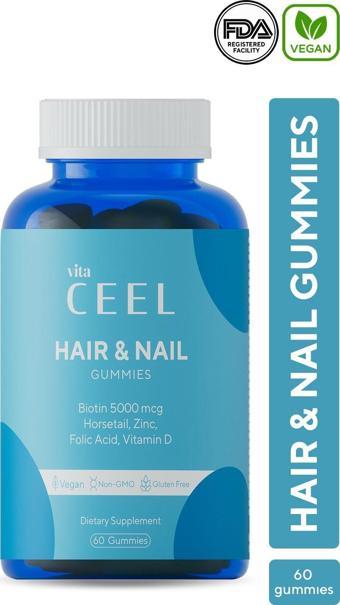 Vita Ceel Hair and Nail Gummies 60 Gummies