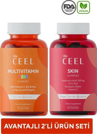 Vita Ceel Skin Gummies Cilt Vitamini - Kids Multivitamin 60 Gummies