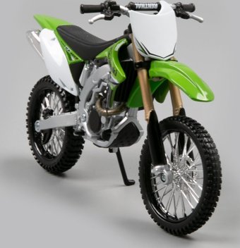 Motorsiklet Kawasaki KX 450F Enduro Yeşil 1/18 Ölçek