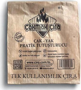 Çakmak Çıra Çakmak Çıra 40 Adet Tek Kullanımlık Doğal Çıra Pratik Tutuşturucu - Mangal, Soba, Şömine, Barbekü