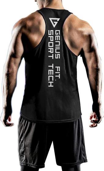 Erkek Dry Fit Y-back Gym Fitness Sporcu Atleti Genıus-fıt