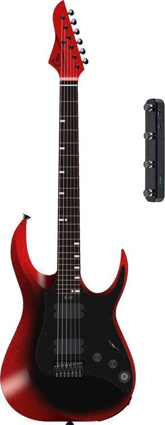 GTRS M800 Custom Limited Elektro Gitar (Dark Red)