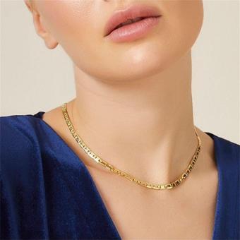Dores Gold Valletino Zincir Kolye 14 Ayar Altın