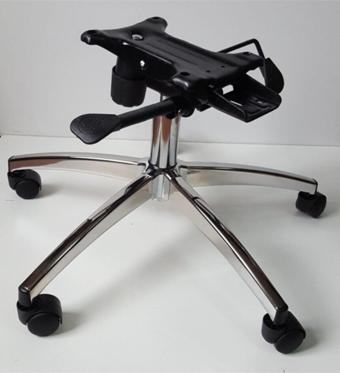 Yıldızsit Yönetici Koltuğu Krom Yıldız Ayağı Çift Kollu Kuyruklu Mekanizma Çap 64 Cm