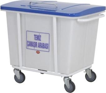 Duman Temiz Çamaşır Taşıma Arabası Kapaklı 280 Lt