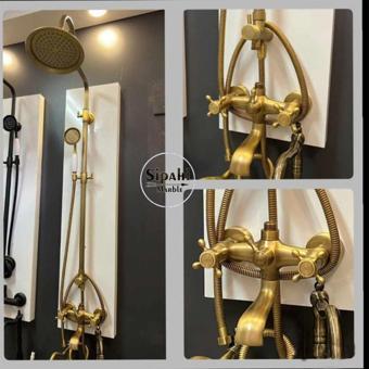 Sipahi Marble Antik Rustik Model Duş Seti