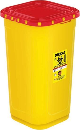 Telkar Tıbbi Atık Kovası 60 Lt Köşeli