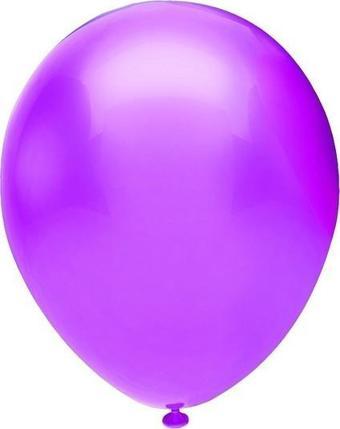 Balonevi 12" Baskı Balonu Neon Açık Violet (100 Lü Paket)