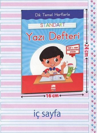 Ema Dik Temel Harflerle Yazı Defteri Yeni Müfredat