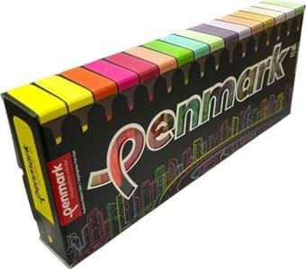 Penmark Fosforlu Kalem (İşaret Kalemi) 16 Renk Süperkutu 4Neon+4Pastel+4Tropik+4Sim