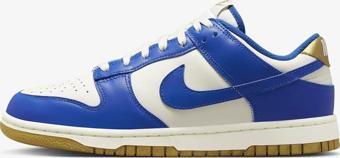Nike Dunk Low Leather Women Sneaker Hakiki Deri Beyaz Lacivert Spor Ayakkabı Kadın