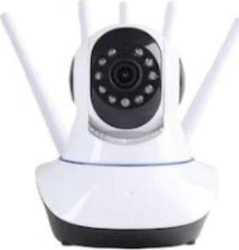 Blue İnter 360° Wifi İp Güvenlik Kamera 5 Antenli Gece Görüşlü Sensörlü Harekete Duyarlı Sesli 5 Antenli Camera