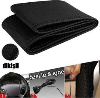 Bilsevpazarlama Direksiyon Kılıfı Dikmeli Autocorner - Siyah