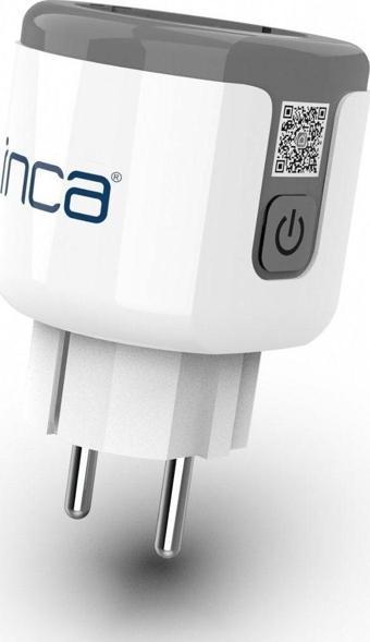 Inca Iwa-283 16A Akım Korumalı Akıllı Priz Wifi+Bluetooth Ses Kontrolü & Enerji Kullanım Gösterimi